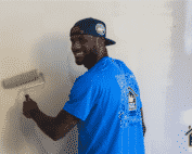 Lebron James lending Thomarios a helping hand in painting