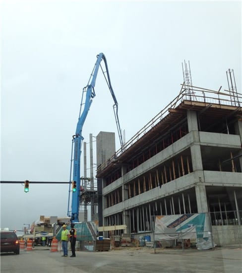 Thomarios Akron Student Housing Parking Garage Construction